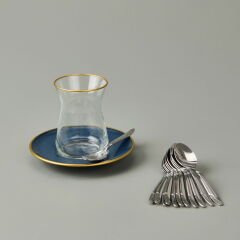 Imran Lizbon Model 12'li Çay Kaşığı - Gümüş - 11 cm