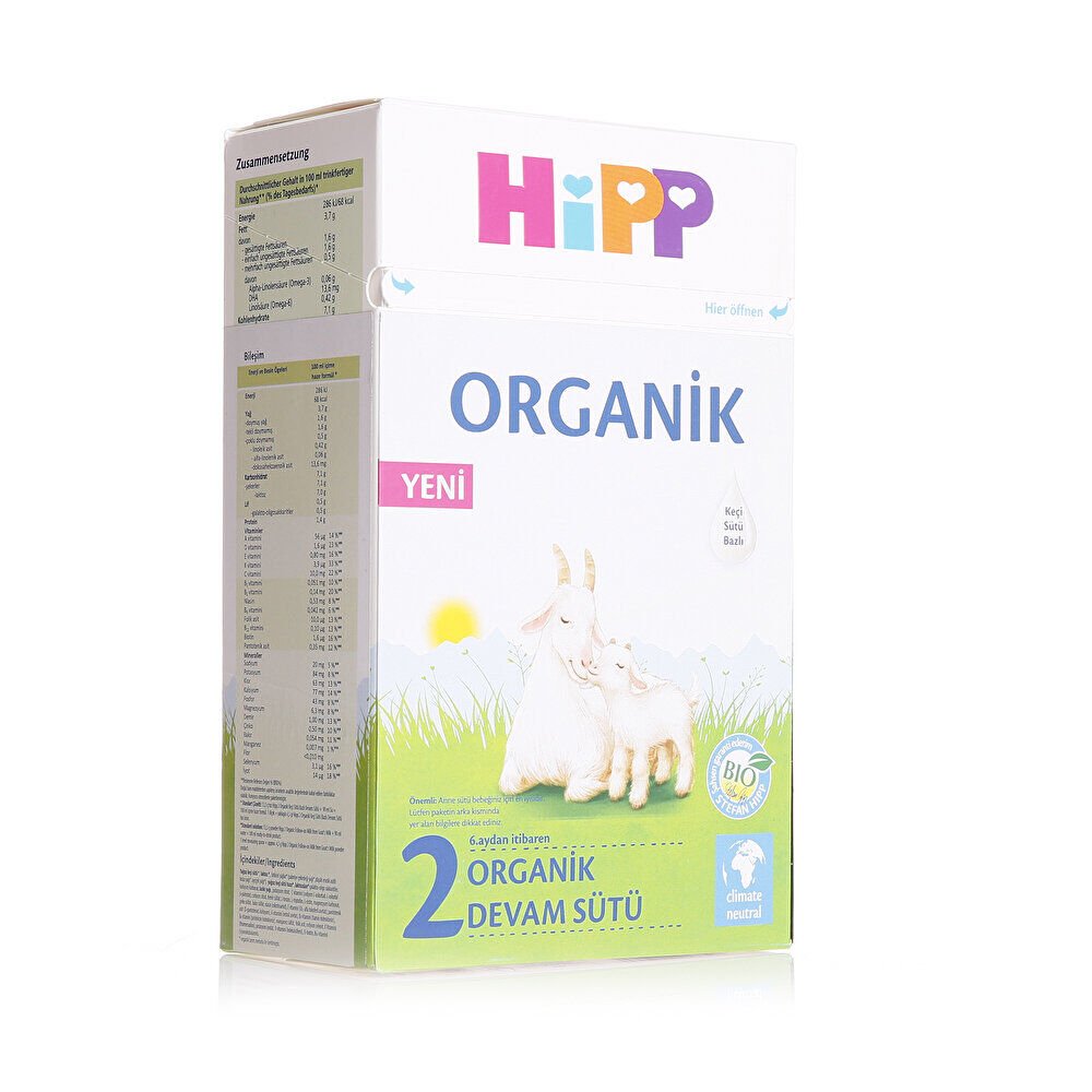 2 Organik Keçi Sütlü Devam Sütü 400 gr 6+ Ay 1 Adet