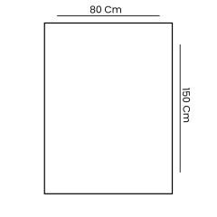 Home Hera H02 Çift Taraflı Halı - 80x150 cm