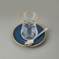 Katre Sade 6'lı Çay Kaşığı - Gri - 11 cm