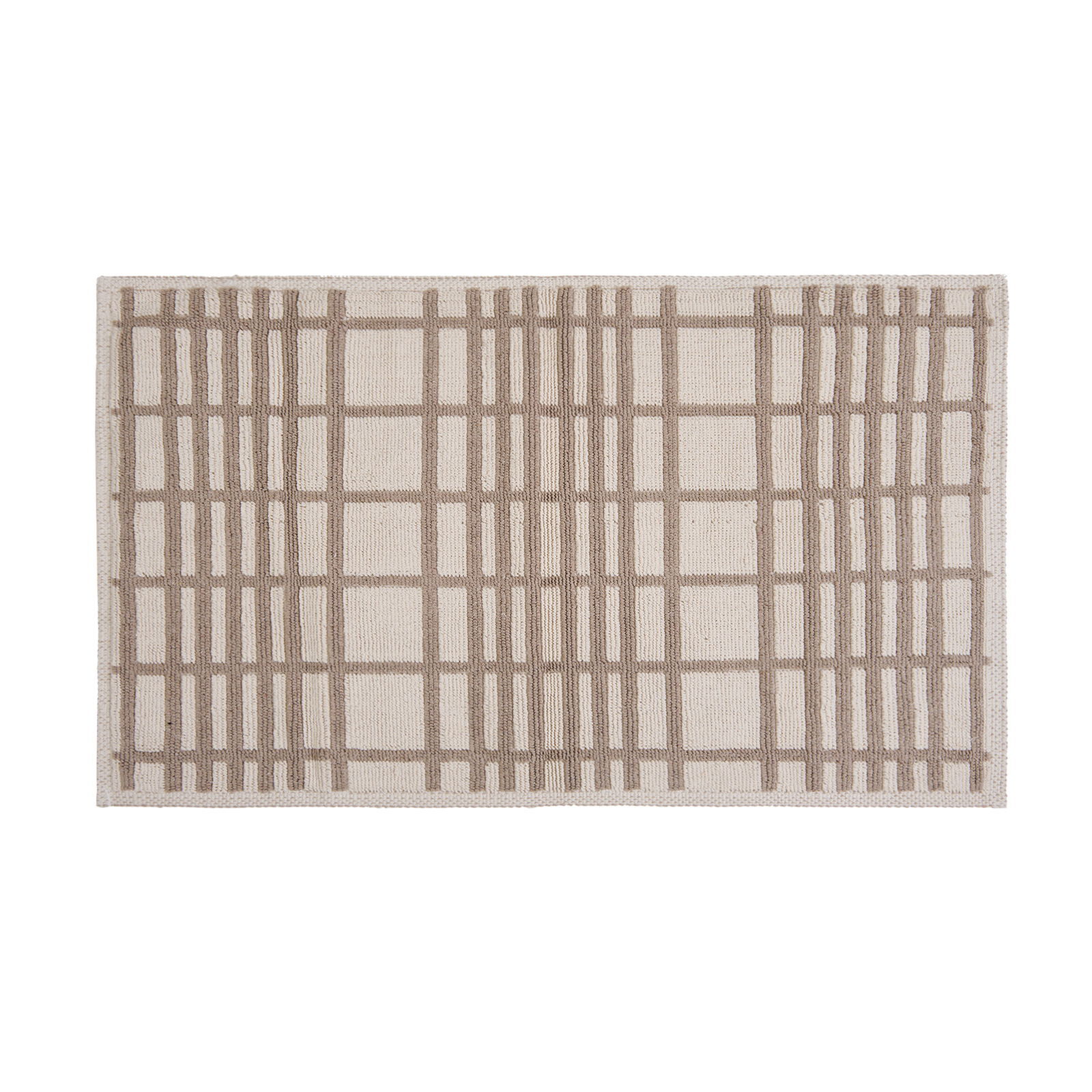 Soft Roger 2'li Banyo Paspası - Ekru / Bej - 60x100 cm + 50x60 cm