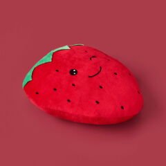 Soft Çilek Figürlü Yastık - Kırmızı - 25 cm
