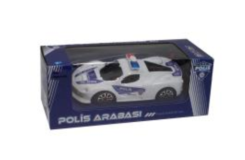POLİS ARABASI YARIM FONKSİYONLU PİLLİ BEYAZ RENK