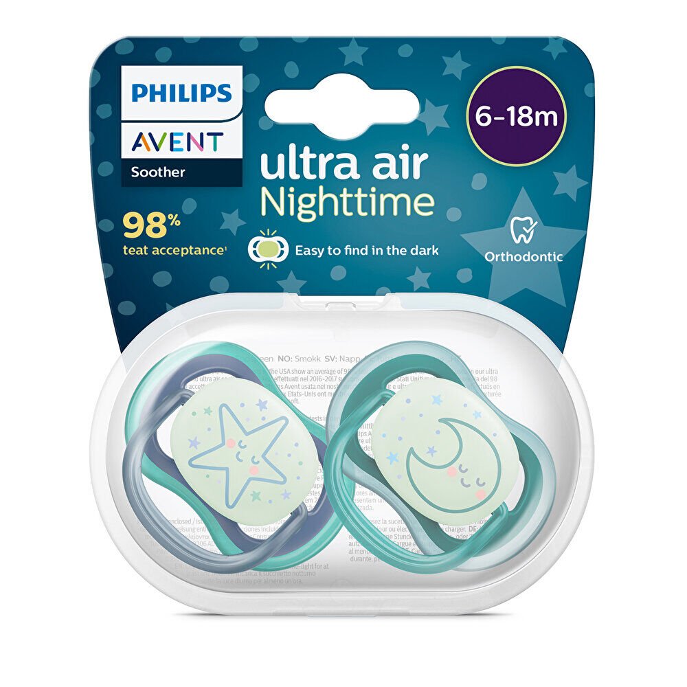 Ultra Air Gece Emziği 6-18 Ay, 2'li Paket, Erkek 1 Adet