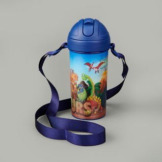 Cosmo Dinozor Figürlü 3D Tritan Matara - Renkli - 415 ml