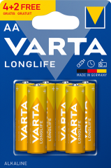 Varta Longlife Extra 6'lı Kalem Pil