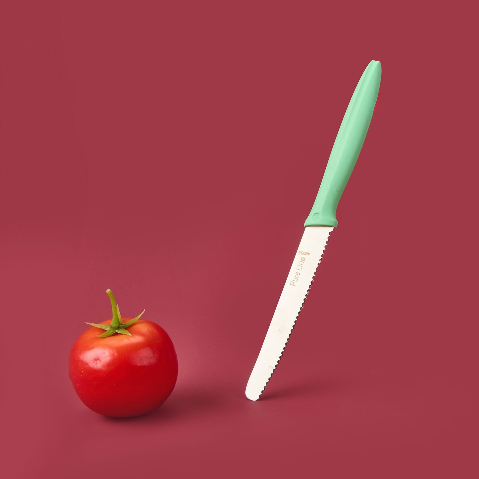 Dişli Domates Bıçağı - Yeşil - 12 cm