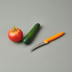 Kıvrık Soyma Bıçağı - Pembe - 9 cm