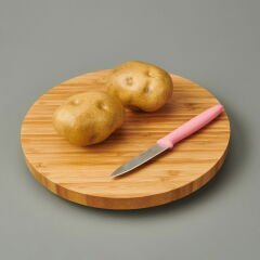 Sivri Soyma Bıçağı - Pembe - 9 cm