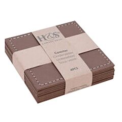 Koopman Deri Bardak Altlığı 4 'lü 10 Cm