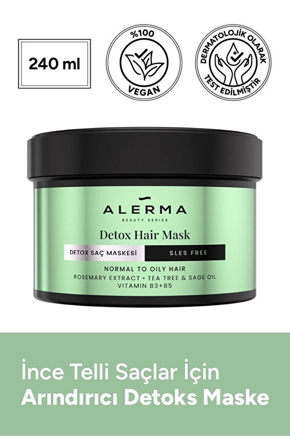 Alerma Detox Saç Maskesi 240 ml