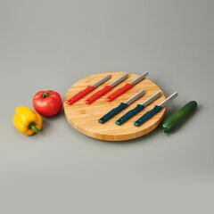 3'lü Simli Meyve Bıçağı - Asorti - 18 cm