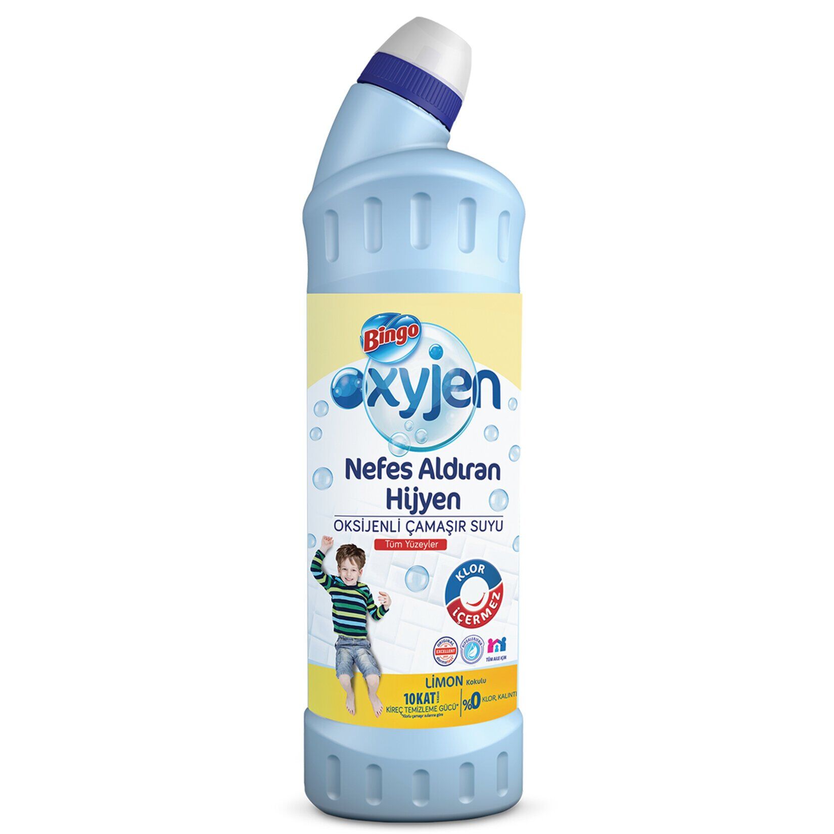 Bingo Oksijen Çamaşır Suyu Limon Kokulu 750 Ml