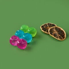 Kare 6'lı Plastik Buz Küpü - Renkli