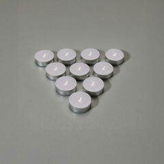 25'li Tealight Mum - Gri - 3,8 cm