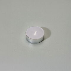 25'li Tealight Mum - Gri - 3,8 cm