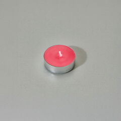 25'li Tealight Mum - Kırmızı - 3,8 cm