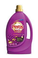 Peros Sıvı Bakım Deterjanı Renkliler 30 Yıkama 3000 ml