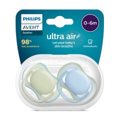 Ultra Air Emzik 0-6 Ay, 2'li Paket, Unisex 1 Adet