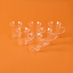 6'lı Çay Fincan Seti - Şeffaf - 170 ml