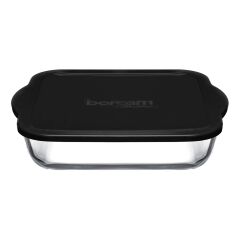 Paşabahçe Borcam Siyah Kapaklı Dikdörtgen Fırın Tepsisi 2000 Cc