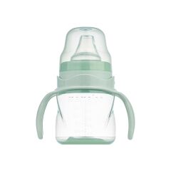 Yumuşak Uçlu Kulplu Antikolik Alıştırma Bardağı 6+ Ay 160 ml Yeşil 1 Adet