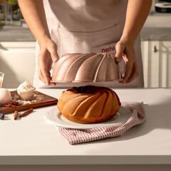 Buket Döküm Kek Kalıbı - Rose Gold - 9x24 cm