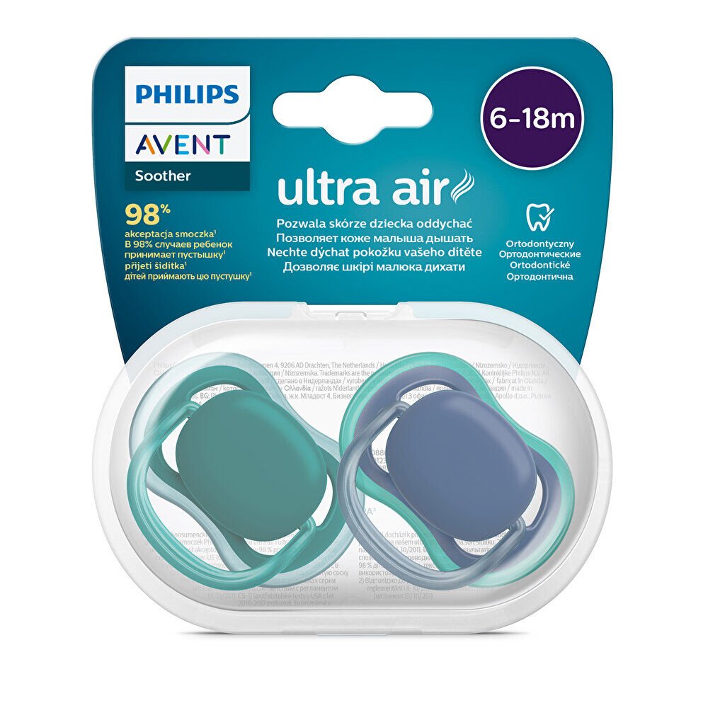 Ultra Air Emzik 6-18 Ay, 2'li Paket, Unisex 1 Adet