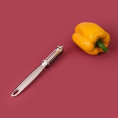 Çift Bıçaklı Yan Soyacak - Gümüş - 18 cm