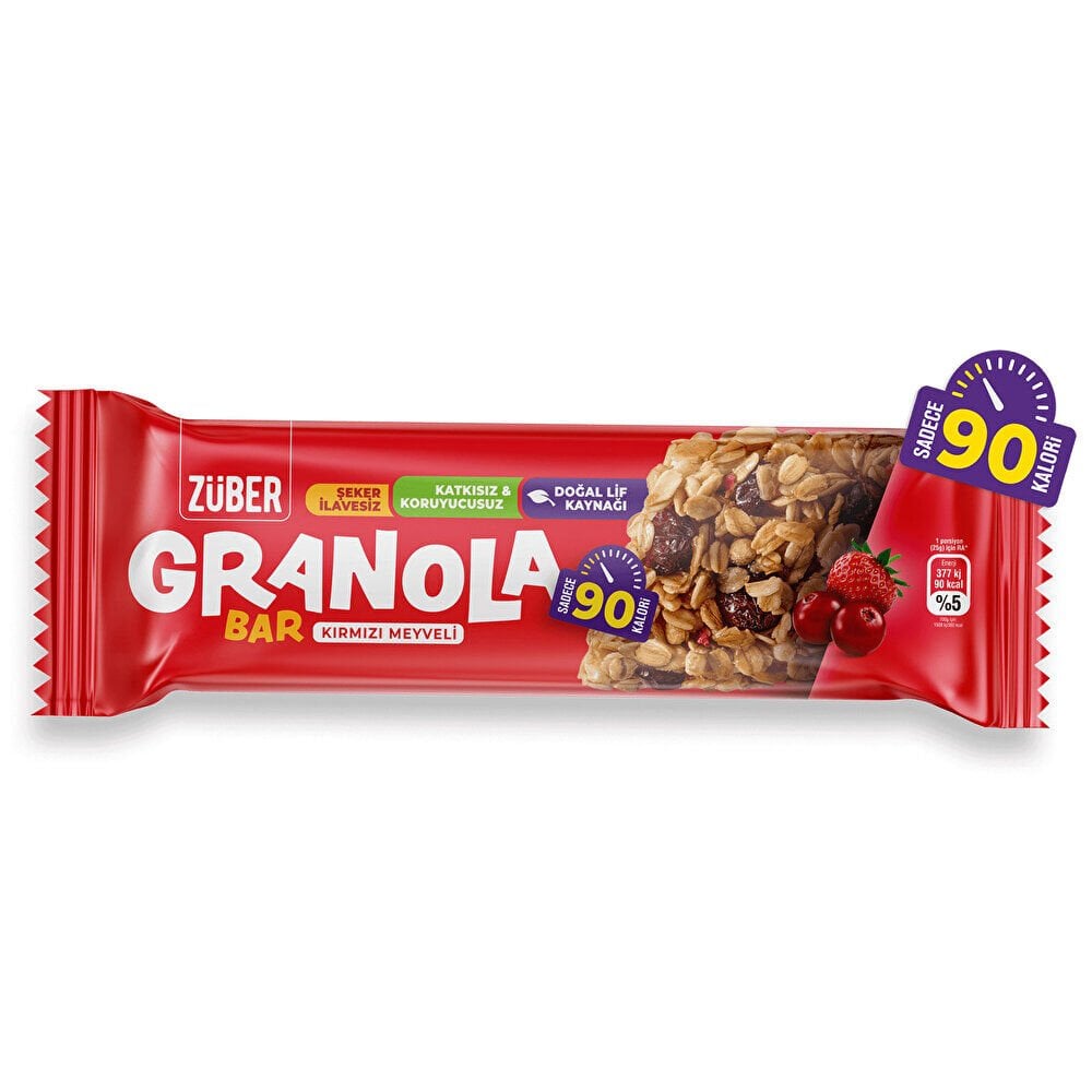 Kırmızı Meyveli Granola Bar 25 gr 1 Adet