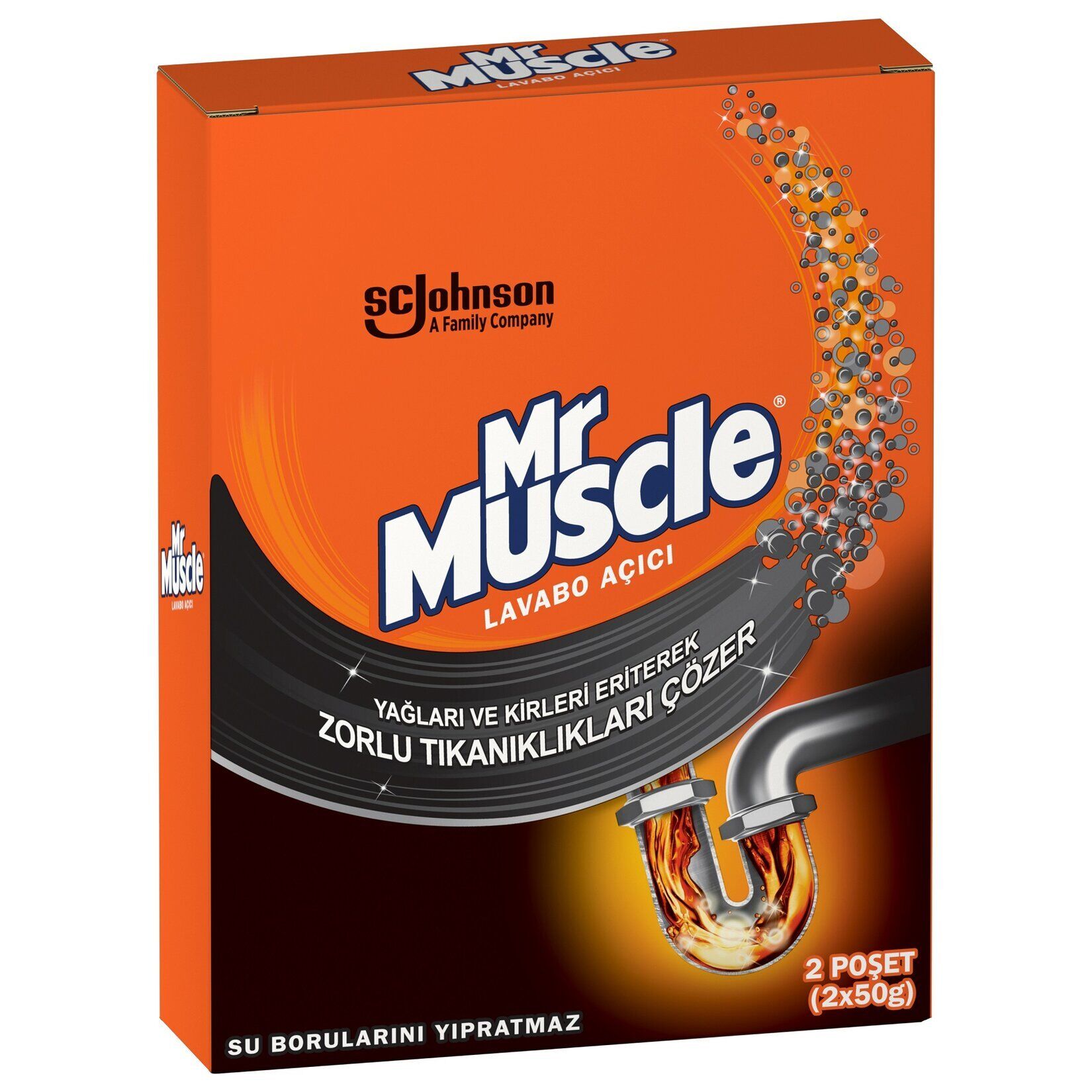 Mr. Muscle Granül Lavabo Açıcı 2'li Paket 2x50g