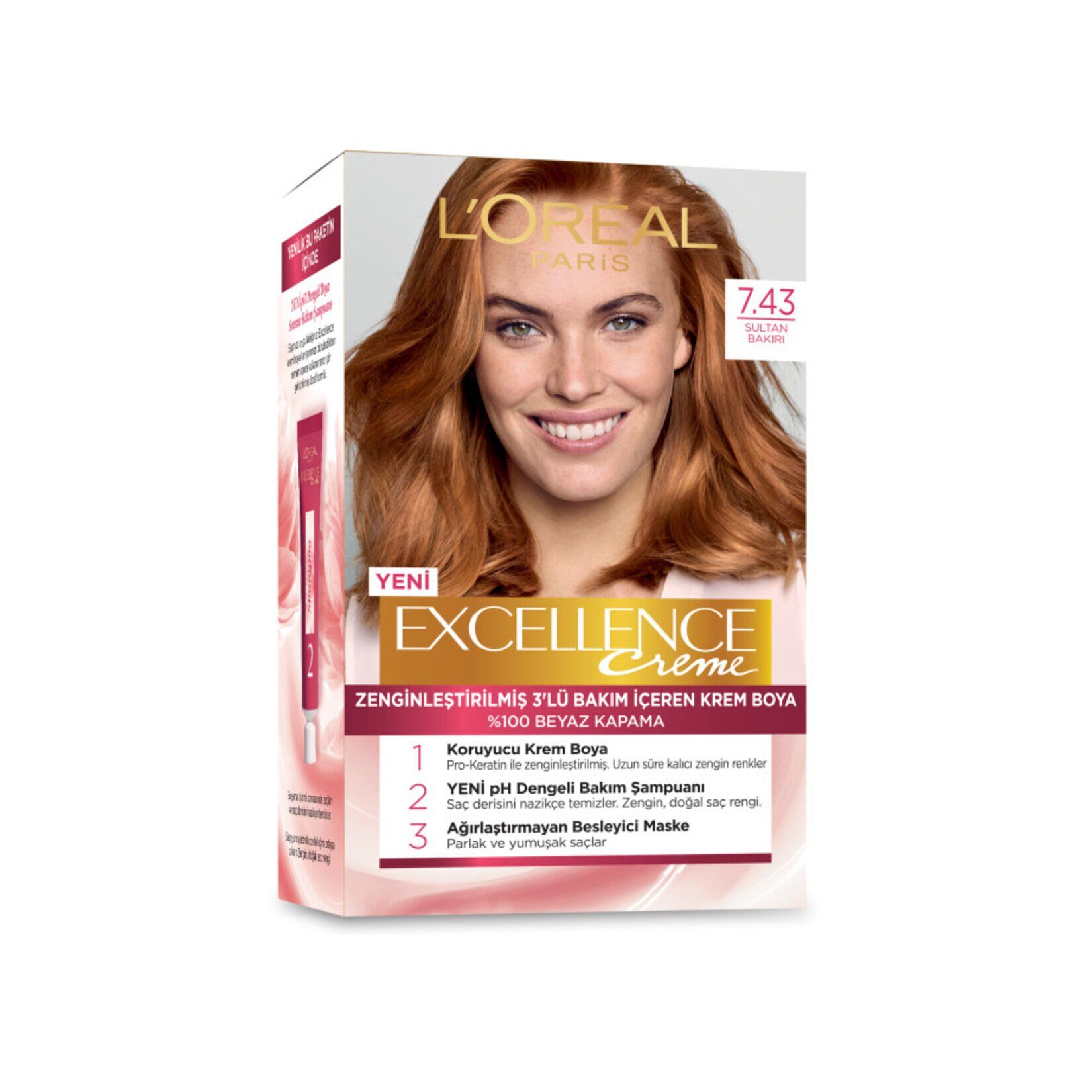 L'Oréal Paris Excellence Creme Saç Boyası - 7.43 Sultan Bakırı