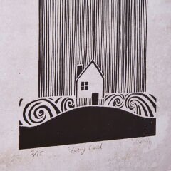 Deco Soleado Tablo - Gri / Siyah - 70x50 cm