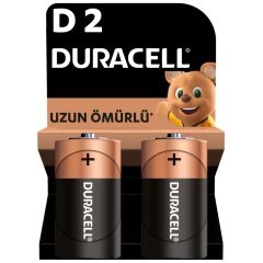 Duracell Alkalin D Pil, 1,5V (LR20 / MN1300), 2’li Paket
