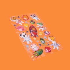 Uzay Temalı Sticker - Renkli