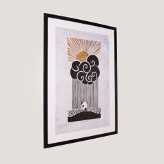 Deco Soleado Tablo - Gri / Siyah - 70x50 cm