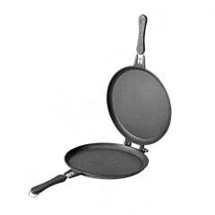 Alüminyum Döküm Balık Tavası - Siyah - 30 cm