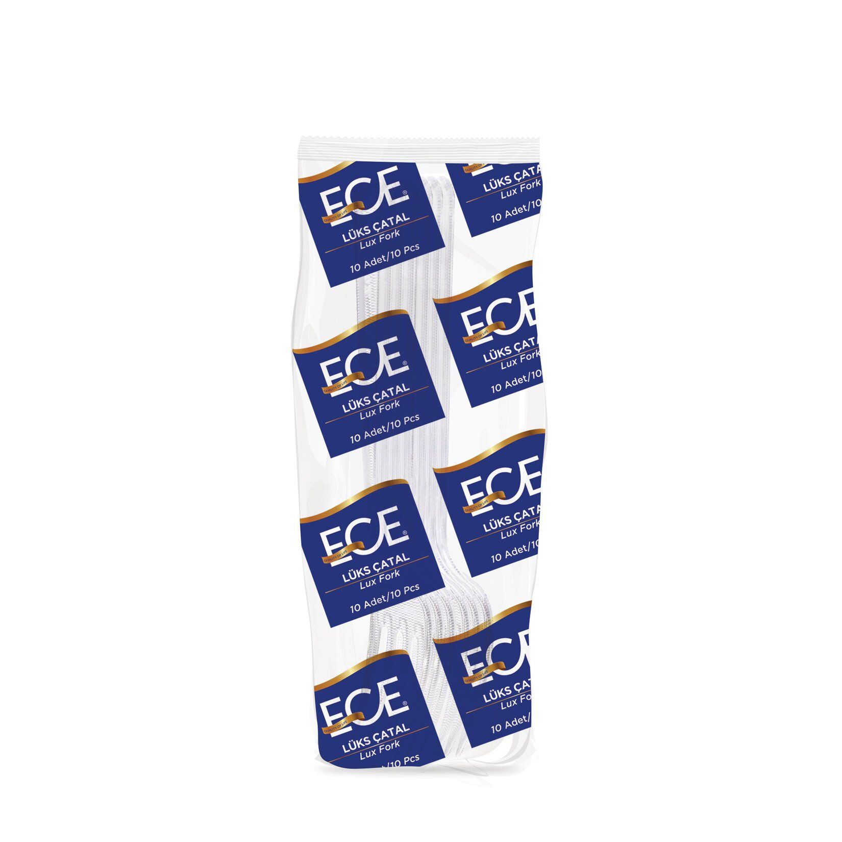 Ece Lüks Plastik Çatal 10'lu