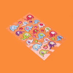 Fil Temalı Sticker - Renkli