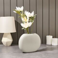 Home  Decor Sydney Vazo - Gri - 17 cm