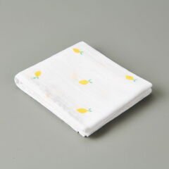 Soft Müslin Limon Desenli Kurulama Bezi - Beyaz - 40x60 cm