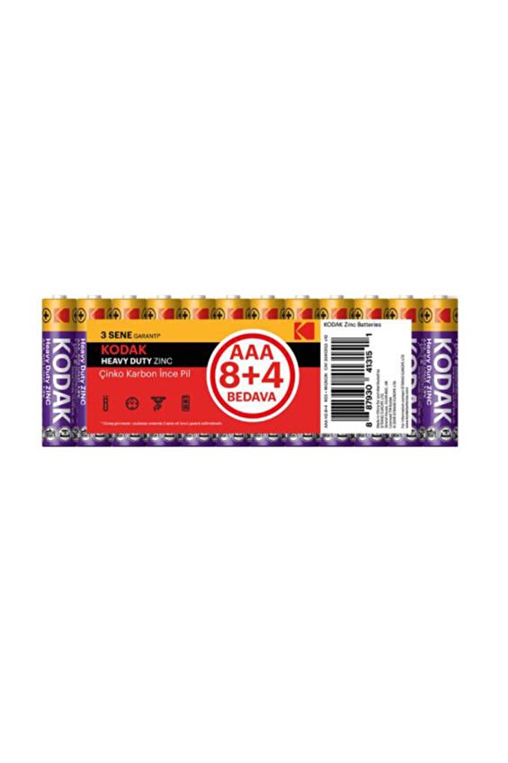Kodak 12'li İnce Pil