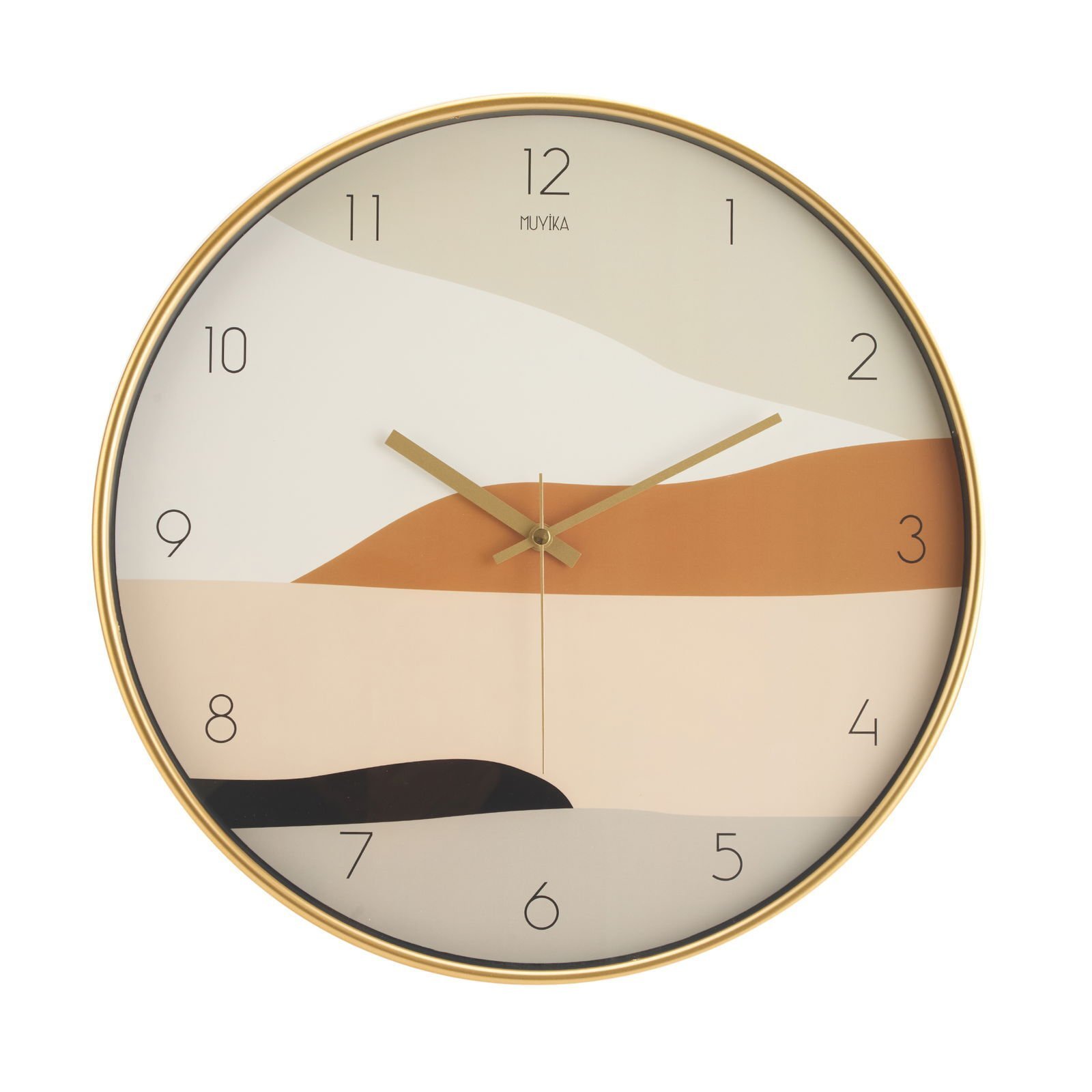 Pino Camlı Duvar Saati - Renkli - 42 cm