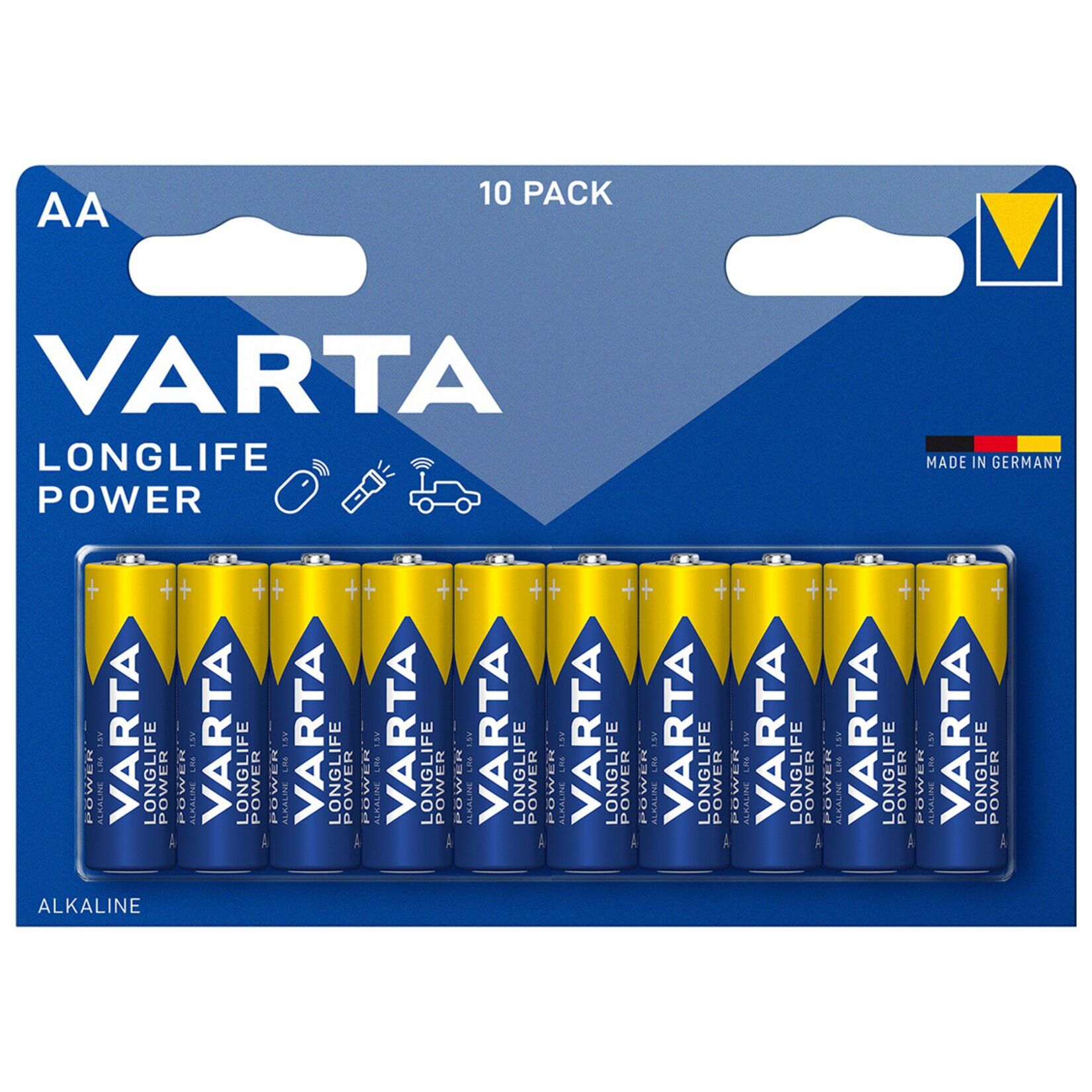 Varta Longlife Power AA Kalem Pil 10'lu Paket (Alkalin)