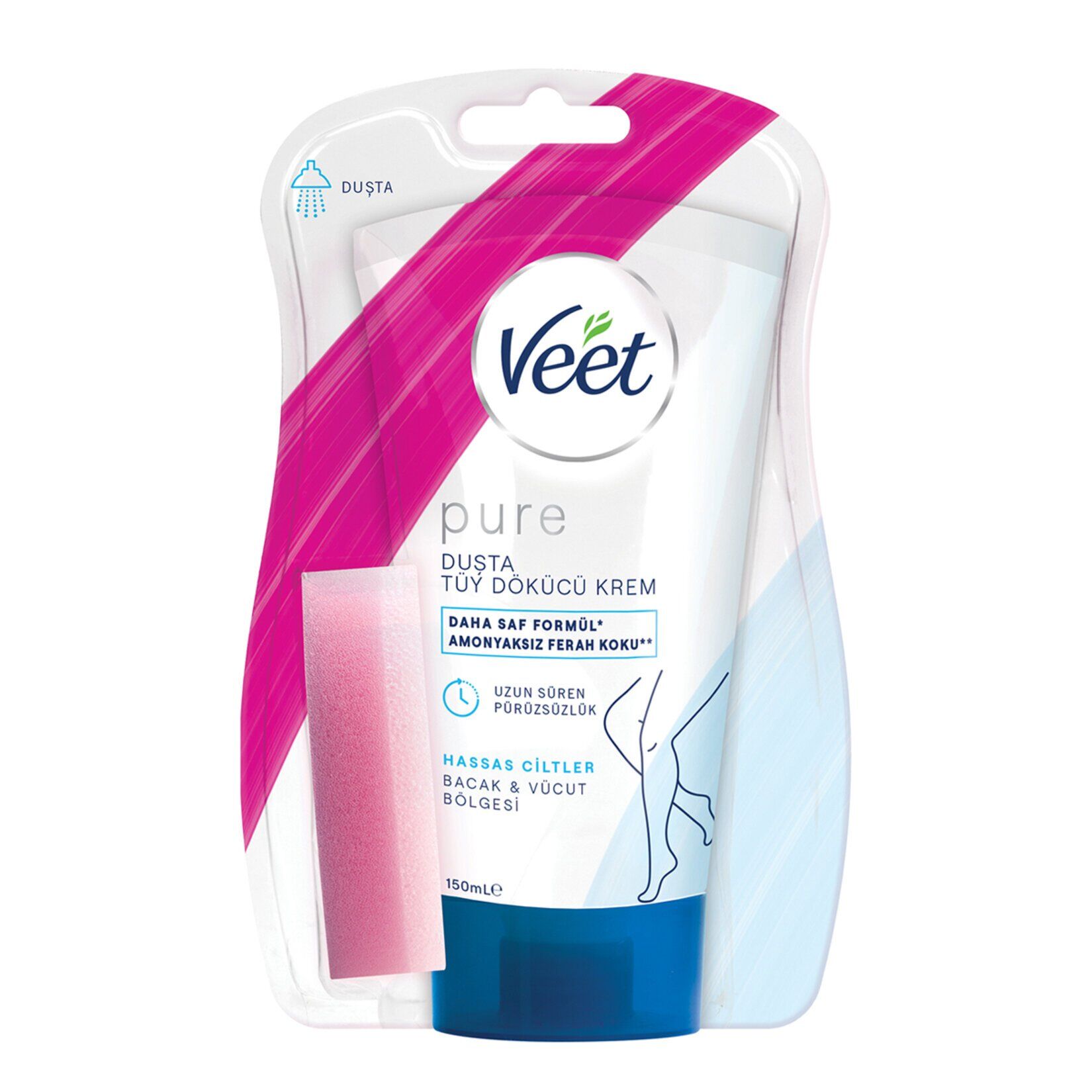 Veet Pure Duşta Tüy Dökücü Krem Hassas 150 Ml