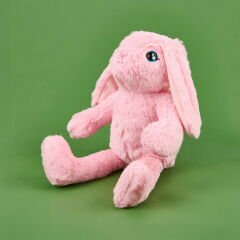 Soft Tavşan Figürlü Yastık - Pembe - 25x35 cm