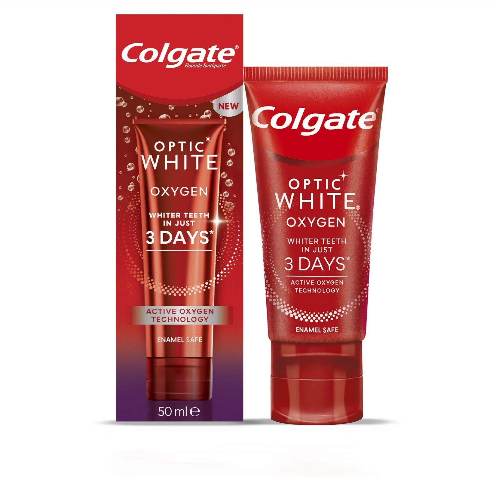 Colgate Optic White Oxygen Aktif Oksijen Teknolojisi Beyazlatıcı Diş Macunu 50 Ml