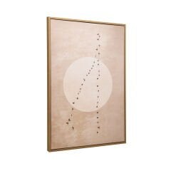 Deco Pajaros Tablo - Bej - 90x60 cm