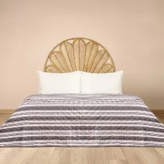 Soft Londra Tek Kişilik Yatak Örtüsü - Antrasit - 160x230 cm