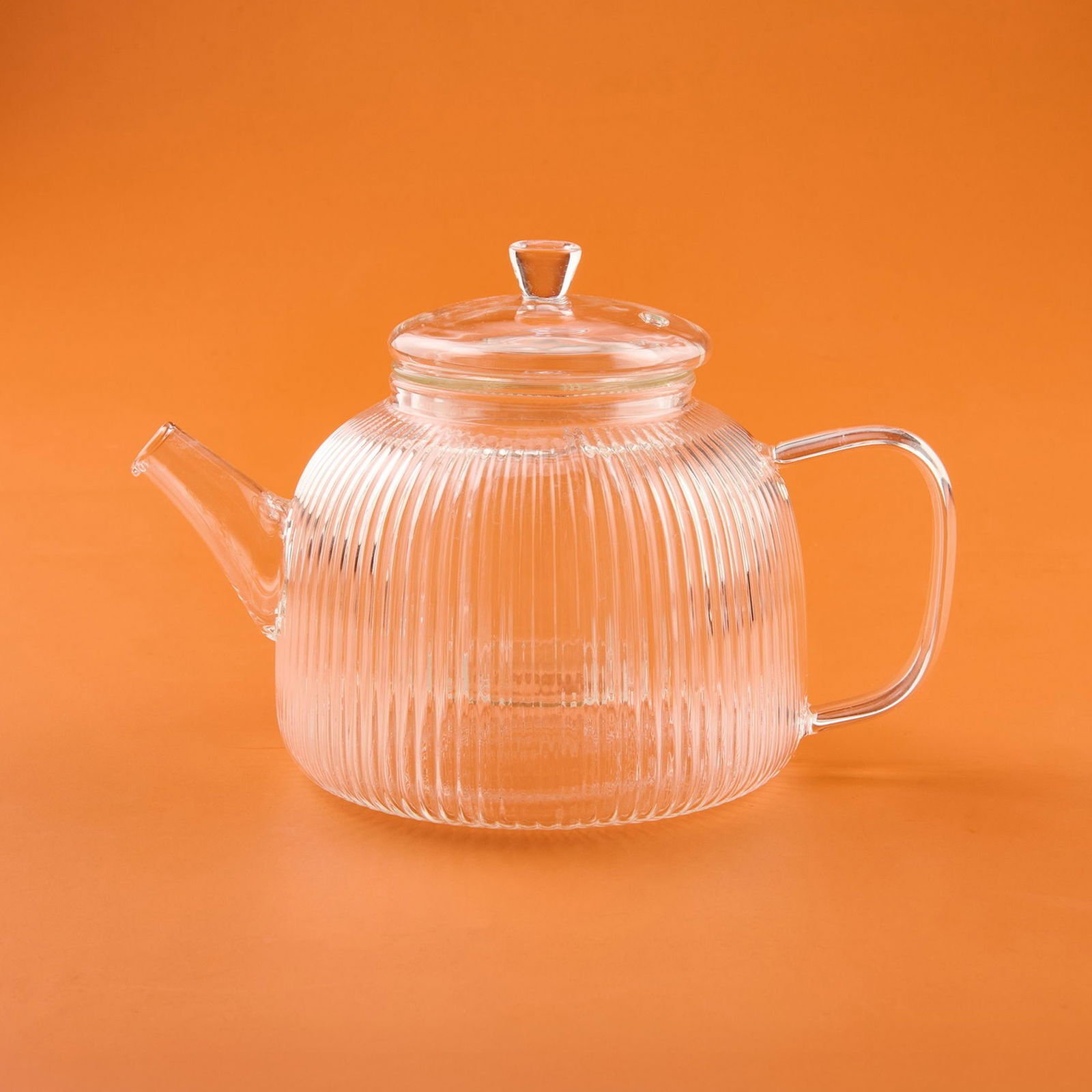 Cam Süzgeçli Demlik - Şeffaf - 900 ml